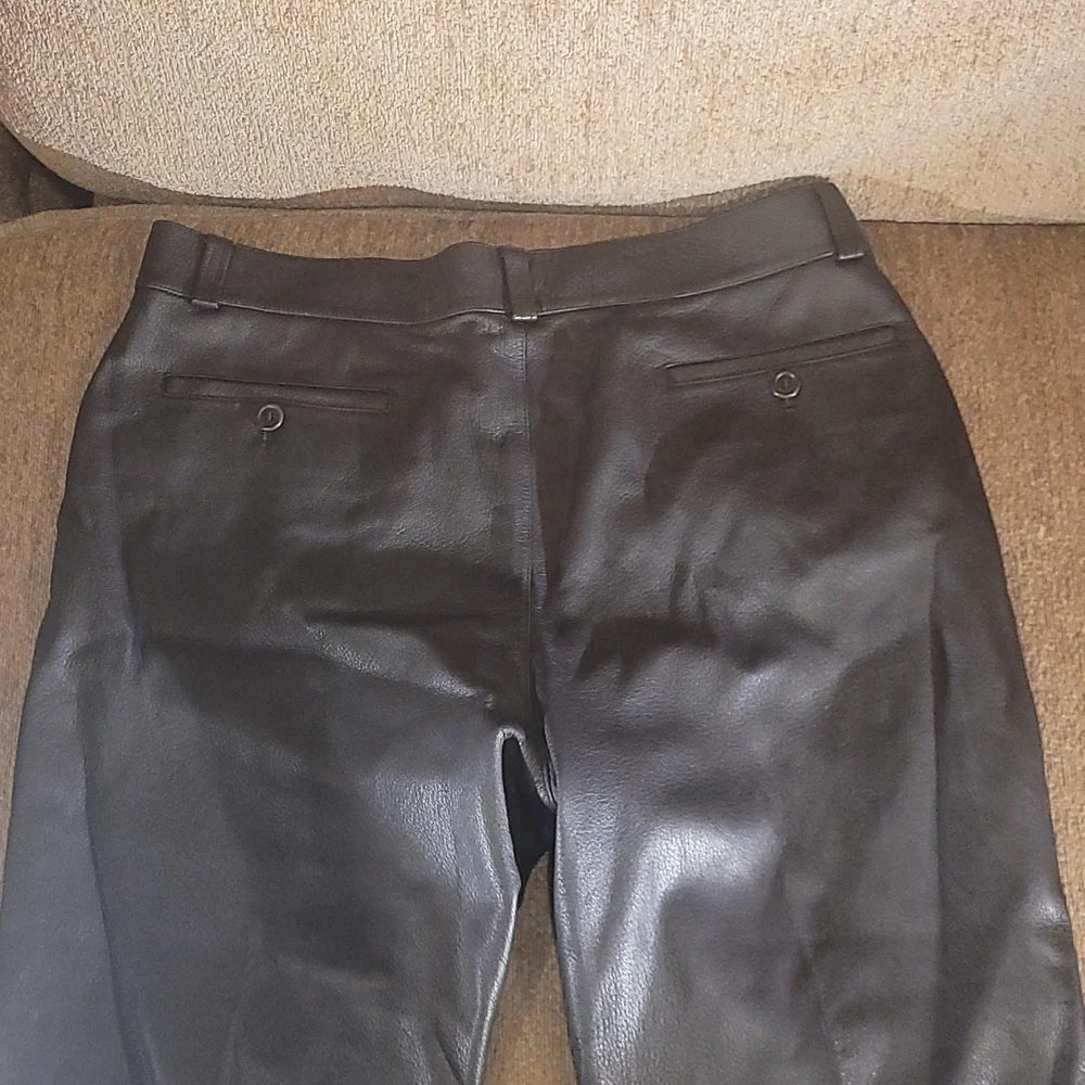 Men's ZEGNA lambskin brown pant 54 inseam 26 - Picture 4 of 5
